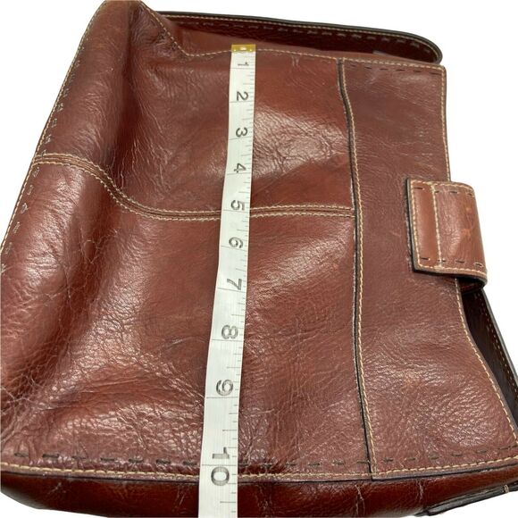 Fossil Purse Shoulder Bag 90s Sedona ZB9097 Brown Leather Inner Pockets Vintage - Picture 11 of 16